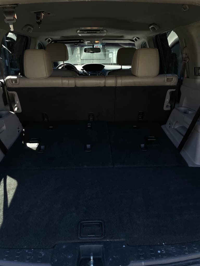 Vacuumed footwell — interior carpet